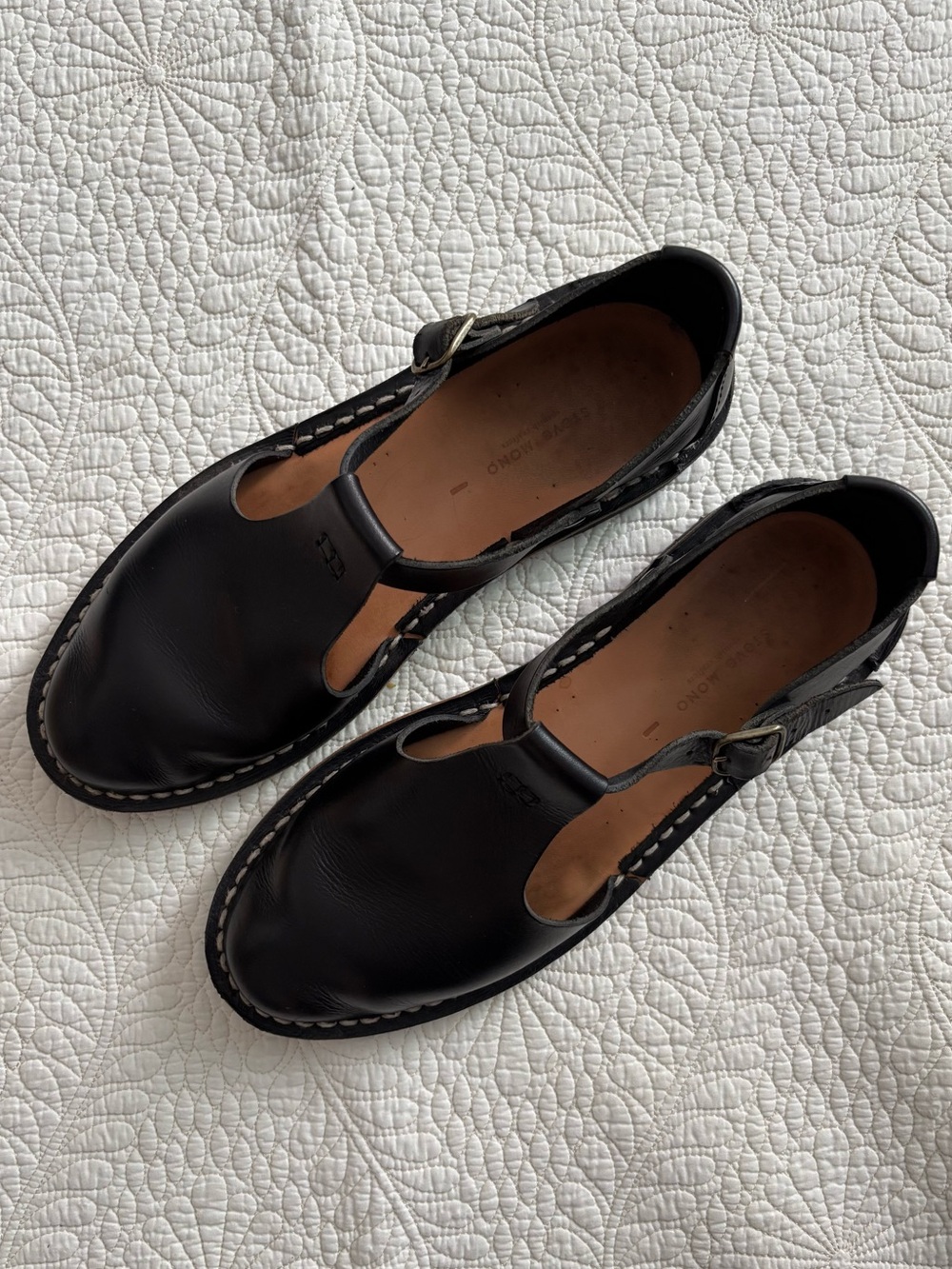 STEVE MONO Artisanal Sandals 10/12 Black / 41 - Picture 3 of 13